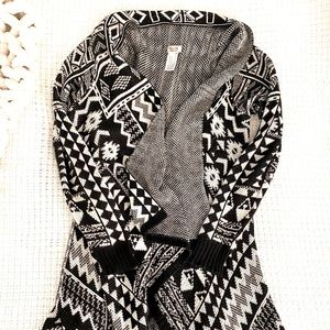 Black & White Long Cardigan